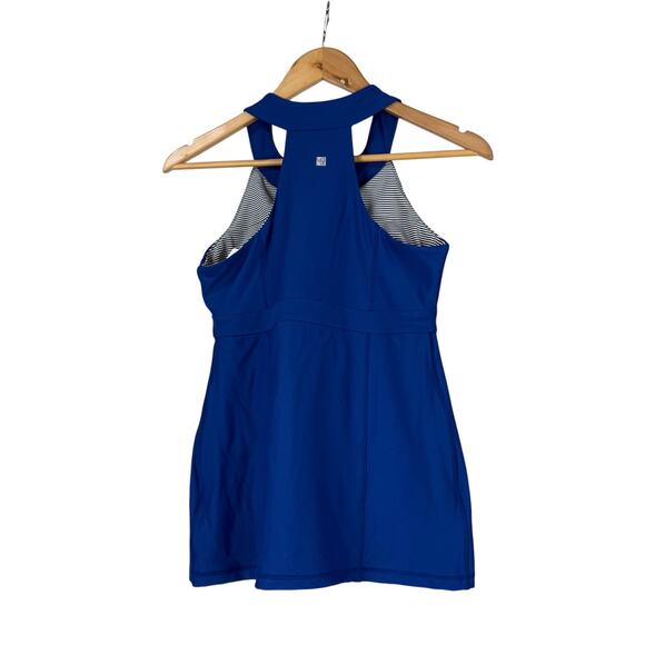 MSP by Miraclesuit NWT High Neck Tank Interior Bra Core Control Size M Blue - Picture 3 of 10